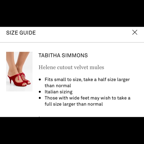 HP! Tabitha Simmons Helene Red Velvet Mule Heels - Picture 11 of 12